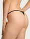 Кружевные трусики Танга Victoria's Secret 346436780 черные 346436780 фото 2