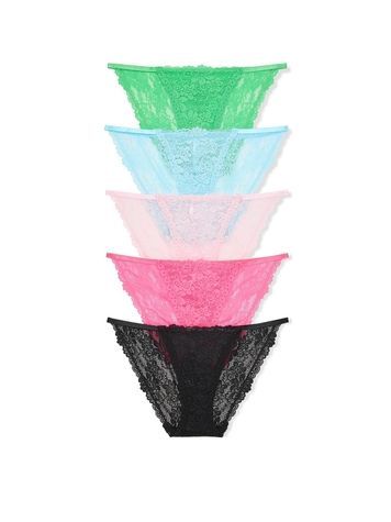 Набір трусиків Бікіні PINK від Victoria's Secret 44521757 (5шт) 44521757 фото