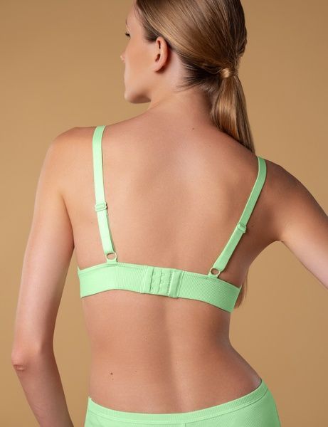 Бюстгальтер з трикутною чашкою brabrabra SLZ25301014 без косточек SLZ25301014_м'ята фото