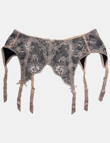 Пояс для панчіх Dita Von Teese 46957 розовий з чорним 46957_розовий з чорним фото