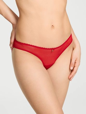 Жіночі трусики Бразиліана Victoria's Secret 302151143 червоні 302151143 фото