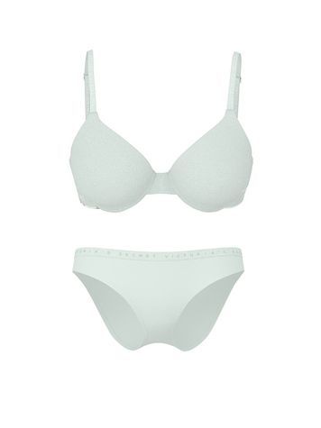 Комплект жіночої білизни Victoria's Secret 57741945 бірюзовий 57741945 фото