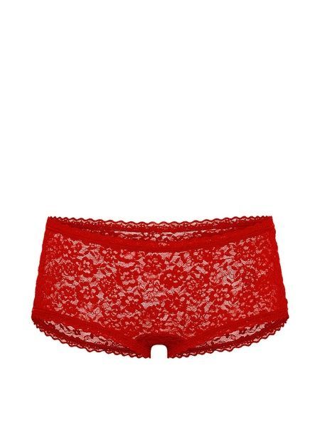 Кружевные трусики Шорты Victoria's Secret 708453576 красные 708453576 фото