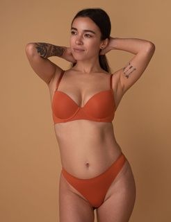 Бюстгальтер brabrabra SLZ19801076 с Push-up на косточках SLZ19801076_темний апельсин фото
