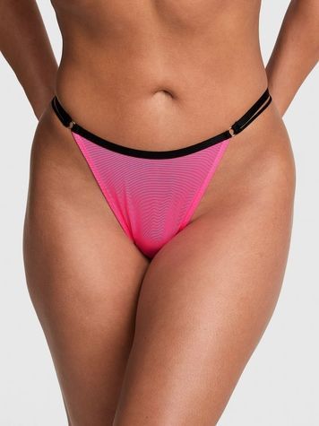 Жіночі трусики Танга PINK від Victoria's Secret 416612964 рожеві 416612964 фото