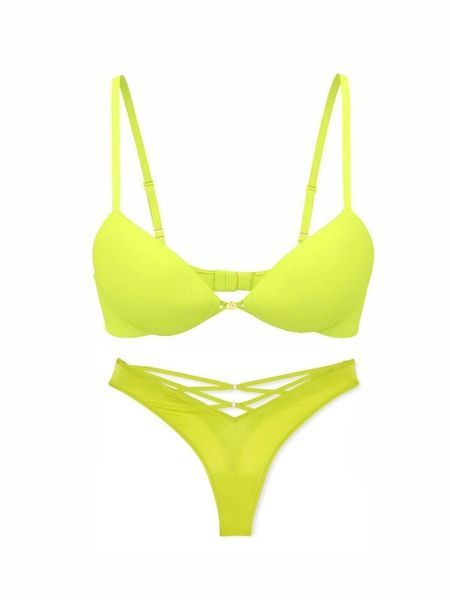 Комлпект білизни Victoria's Secret 352962887 бюстгальтер і трусики танга 352962887 фото
