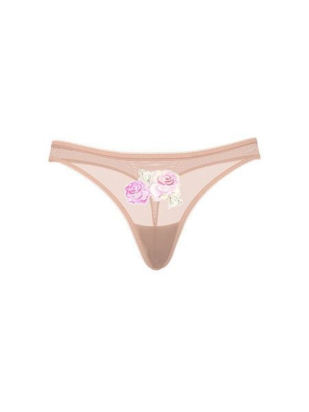 Жіночі трусики Танга Victoria's Secret 741663482 помаранчеві 741663482 фото