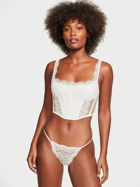 Корсетний топ Victoria's Secret 597514869 Молочний 597514869 фото