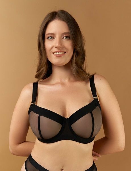 Балконет з м'якою чашкою brabrabra SLZ27901105 чорний SLZ27901105_чорний фото