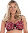 Верх купальника Curvy Kate CS4611 с уплотненной чашкой CS4611_червоний з принтом фото