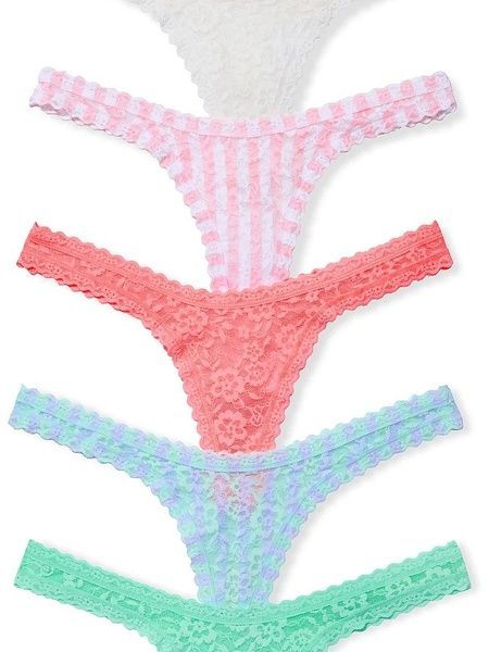 Набор трусиков Танга Victoria's Secret 605849986 (5шт) 605849986 фото