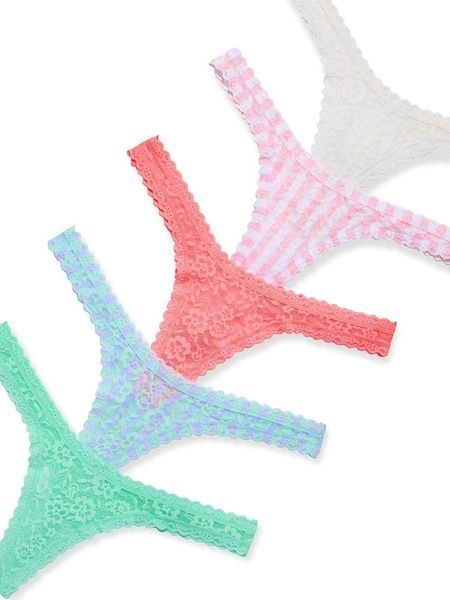 Набор трусиков Танга Victoria's Secret 605849986 (5шт) 605849986 фото
