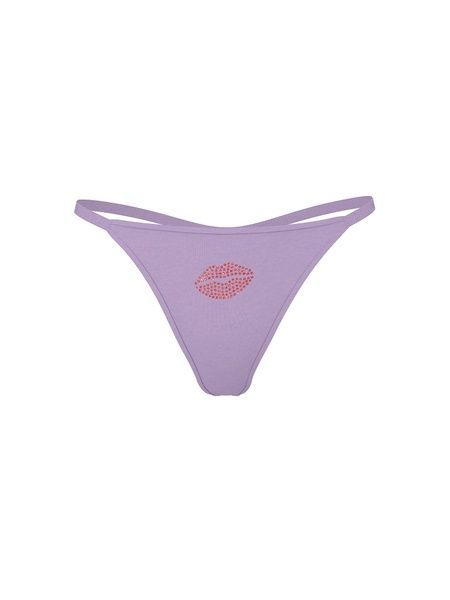 Жіночі трусики Танга PINK від Victoria's Secret 402564309 бузкові 402564309 фото
