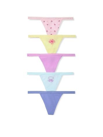 Набор трусиков Стринги Victoria's Secret 510632486 (5шт) 510632486 фото