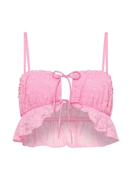 Кружевной бюстгальтер PINK от Victoria's Secret 193910554 без косточек 193910554 фото