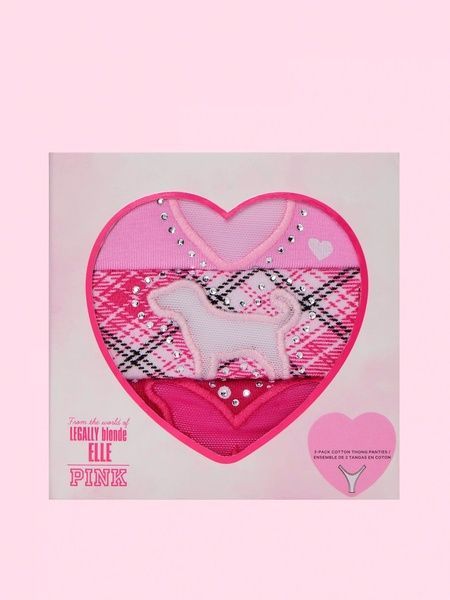 Набор трусиков Танга PINK от Victoria's Secret 426701675 (3шт) 426701675 фото