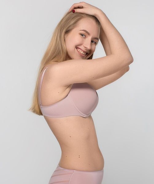 Бюстгальтер brabrabra SLZ19801076 з Push-up на кісточках SLZ19801076_блідо-рожевий фото