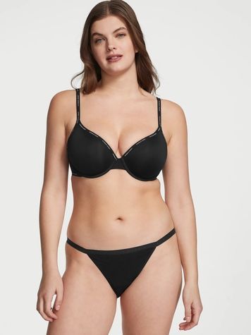 Женские трусики Бикини Victoria's Secret 472485800 черные 472485800 фото
