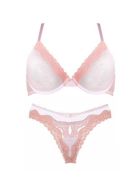 Комлпект білизни Victoria's Secret 151792689 бюстгальтер і трусики танга 151792689 фото