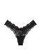 Кружевные трусики Танга Victoria's Secret 788178385 черные 788178385 фото 2