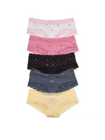 Набор трусиков Чики PINK от Victoria's Secret 223420039 (5шт) 223420039 фото