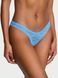 Кружевные трусики Танга Victoria's Secret 955610578 голубые 955610578 фото 1