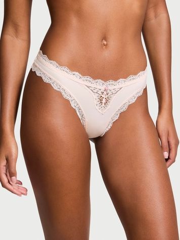 Трусики танга Victoria's Secret 52727115 со средней посадкой 52727115 фото