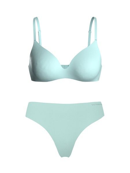 Комплект жіночої білизни Victoria's Secret 475988659 блакитний 475988659 фото