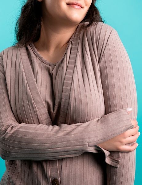 Кардиган трикотажний brabrabra HOM2216069 мокко HOM2216069_мокко фото