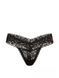 Кружевные трусики Танга Victoria's Secret 676905056 черные 676905056 фото 3