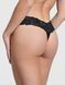 Кружевные трусики Танга PINK от Victoria's Secret 845517890 черные 845517890 фото 2