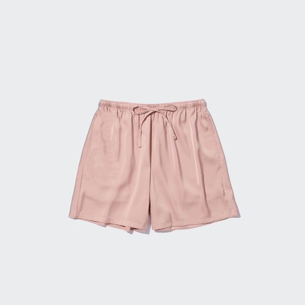 Розовая пижама UNIQLO 228931144 рубашка и шорты 228931144 фото