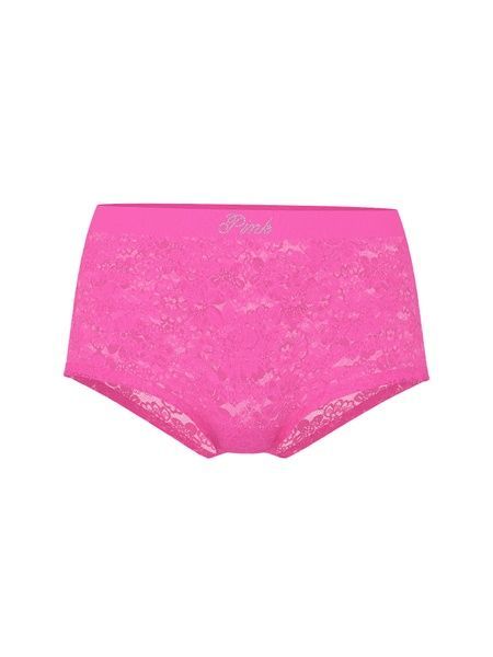 Мереживні трусики Шорти PINK від Victoria's Secret 695319356 рожеві 695319356 фото