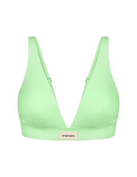 Бюстгальтер з трикутною чашкою brabrabra SLZ25301214 без кісточок SLZ25301214_м'ята фото
