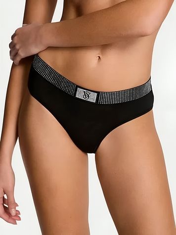 Женские трусики Хипстеры Victoria's Secret 691737320 черные 691737320 фото