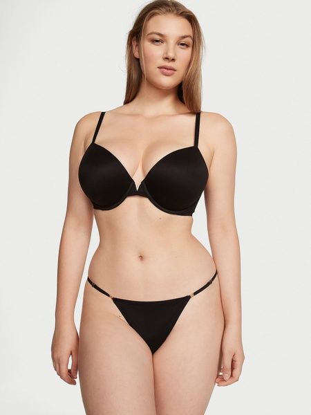 Жіночі трусики Танга Victoria's Secret 493060253 чорні 493060253 фото