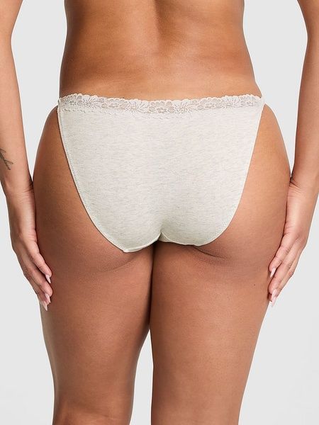 Кружевные трусики Бикини PINK от Victoria's Secret 461740531 серые 461740531 фото