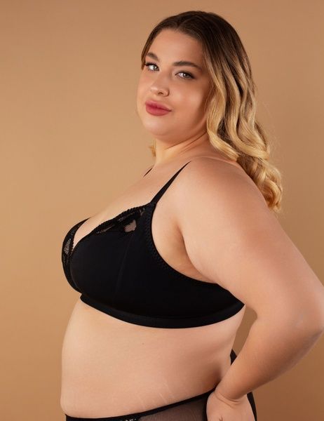 Бюстгальтер з трикутною чашкою brabrabra SLZ25901301 без косточек SLZ25901301_чорний фото