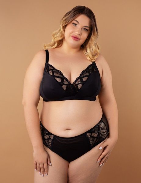 Бюстгальтер з трикутною чашкою brabrabra SLZ25901301 без косточек SLZ25901301_чорний фото