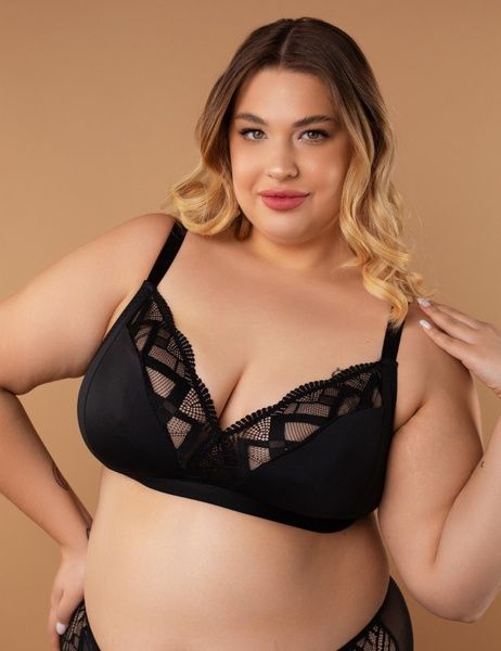 Бюстгальтер з трикутною чашкою brabrabra SLZ25901301 без косточек SLZ25901301_чорний фото