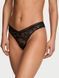 Кружевные трусики Бразилиана Victoria's Secret 198449242 черные 198449242 фото 1