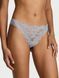Кружевные трусики Танга Victoria's Secret 62317999 серые 62317999 фото 1