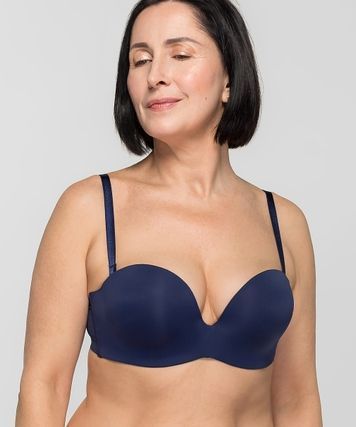 Бюстгальтер brabrabra SLZ19801225 з Push-up на кісточках &mdash; Уцінка (дефект) SLZ19801225(д)_темно-синій фото
