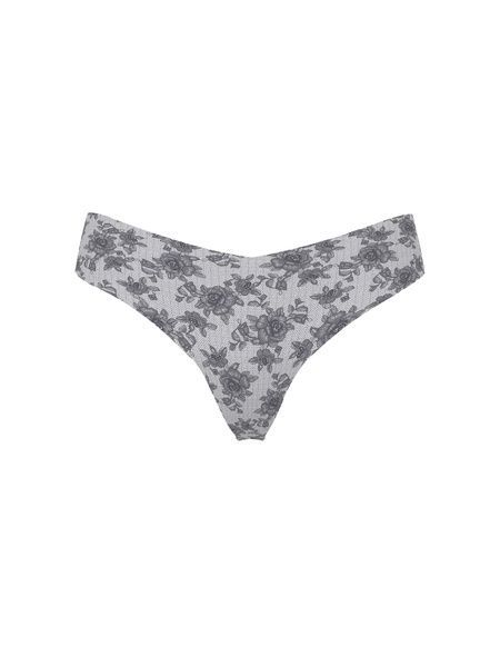 Бесшовные трусики Танга Victoria's Secret 824196517 серые 824196517 фото